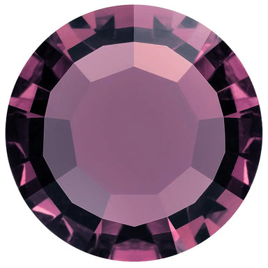 Preciosa Chatons Channel Round Stones Amethyst UNFOILED - Bluestreak Crystals