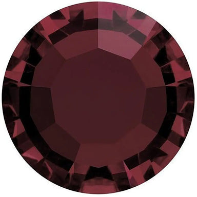 Preciosa Chatons Channel Round Stones Burgundy UNFOILED - Bluestreak Crystals