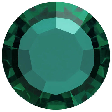 Preciosa Chatons Channel Round Stones Emerald UNFOILED - Bluestreak Crystals