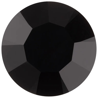 Preciosa Chatons Channel Round Stones Jet UNFOILED - Bluestreak Crystals
