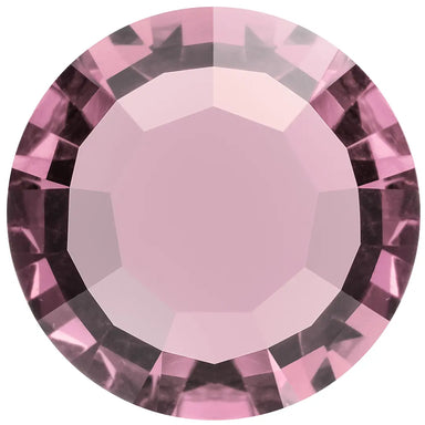 Preciosa Chatons Channel Round Stones Light Amethyst UNFOILED - Bluestreak Crystals