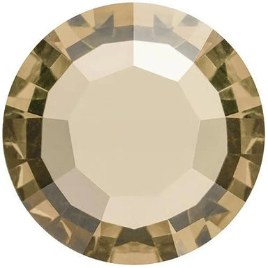 Preciosa Chatons Channel Round Stones Light Colorado Topaz UNFOILED - Bluestreak Crystals
