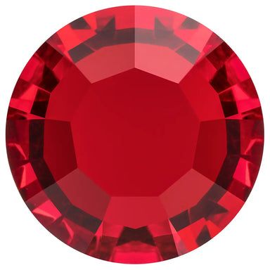 Preciosa Chatons Channel Round Stones Light Siam UNFOILED - Bluestreak Crystals