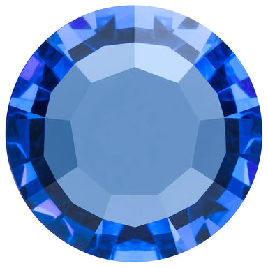 Preciosa Chatons Channel Round Stones Sapphire UNFOILED - Bluestreak Crystals