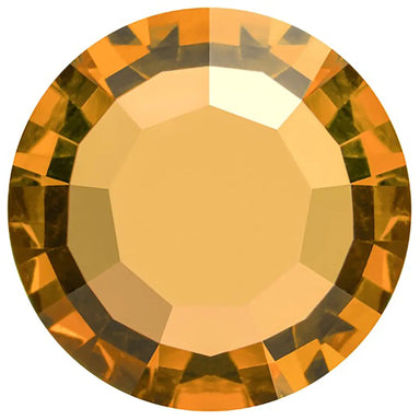 Preciosa Chatons Channel Round Stones Topaz UNFOILED - Bluestreak Crystals