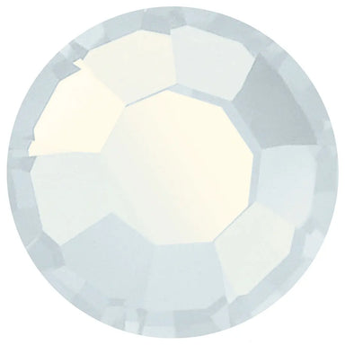 Preciosa Chatons Channel Round Stones White Opal UNFOILED - Bluestreak Crystals
