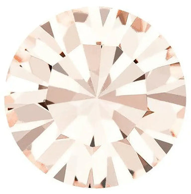Preciosa Chatons Pure Round Stones Light Gold Quartz UNFOILED - Bluestreak Crystals