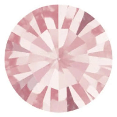 Preciosa Chatons Pure Round Stones Light Rose UNFOILED - Bluestreak Crystals
