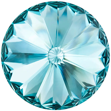Preciosa Chatons Rivoli Round Stones Aqua Bohemica - Bluestreak Crystals