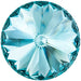 Preciosa Chatons Rivoli Round Stones Aqua Bohemica - Bluestreak Crystals