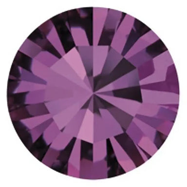 Preciosa Chatons Round Stones Amethyst - Bluestreak Crystals