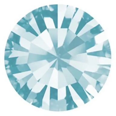 Preciosa Chatons Round Stones Aqua Bohemica - Bluestreak Crystals