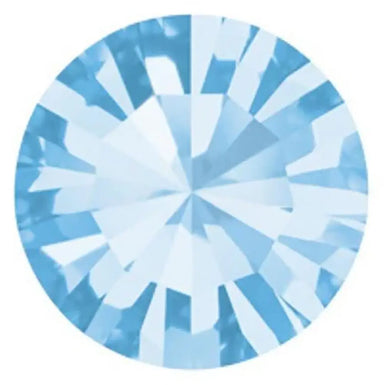 Preciosa Chatons Round Stones Aquamarine - Bluestreak Crystals