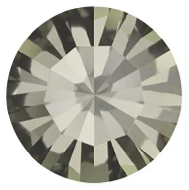 Preciosa Chatons Round Stones Black Diamond - Bluestreak Crystals