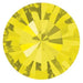 Preciosa Chatons Round Stones Citrine - Bluestreak Crystals