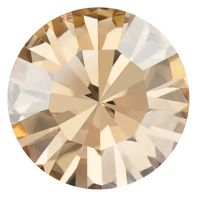Preciosa Chatons Round Stones Crystal Golden Honey - Bluestreak Crystals