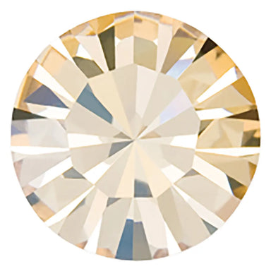 Preciosa Chatons Round Stones Crystal Honey - Bluestreak Crystals