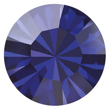 Preciosa Chatons Round Stones Dark Indigo - Bluestreak Crystals