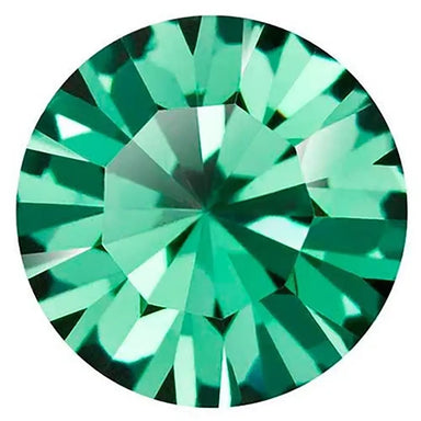 Preciosa Chatons Round Stones Erinite - Bluestreak Crystals