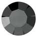 Preciosa Chatons Round Stones Jet Hematite UNFOILED - Bluestreak Crystals