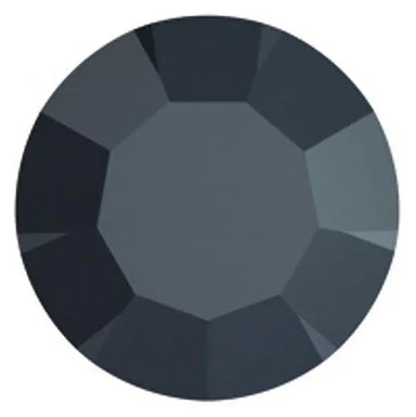 Preciosa Chatons Round Stones Jet - Bluestreak Crystals