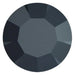 Preciosa Chatons Round Stones Jet - Bluestreak Crystals