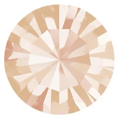 Preciosa Chatons Round Stones Light Peach - Bluestreak Crystals