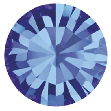 Preciosa Chatons Round Stones Sapphire - Bluestreak Crystals