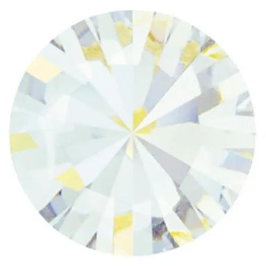 Preciosa Chatons Round Stones White Opal - Bluestreak Crystals