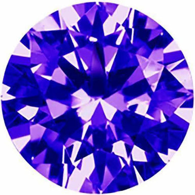 Preciosa Cubic Zirconia Alpha Round Brilliant Cut Amethyst - Bluestreak Crystals