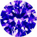 Preciosa Cubic Zirconia Alpha Round Brilliant Cut Amethyst - Bluestreak Crystals