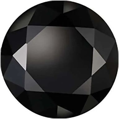 Preciosa Cubic Zirconia Alpha Round Brilliant Cut Black - Bluestreak Crystals