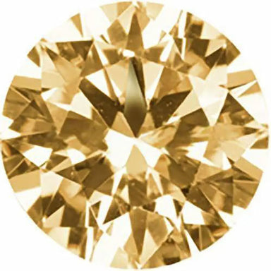 Preciosa Cubic Zirconia Alpha Round Brilliant Cut Champagne - Bluestreak Crystals