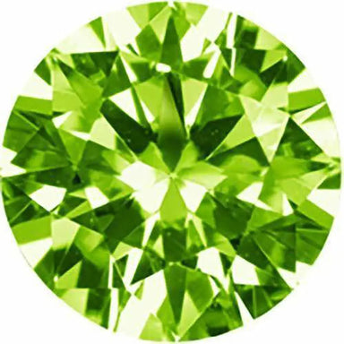 Preciosa Cubic Zirconia Alpha Round Brilliant Cut Olive - Bluestreak Crystals