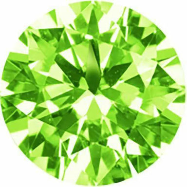 Preciosa Cubic Zirconia Alpha Round Brilliant Cut Peridot - Bluestreak Crystals
