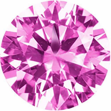 Preciosa Cubic Zirconia Alpha Round Brilliant Cut Pink - Bluestreak Crystals