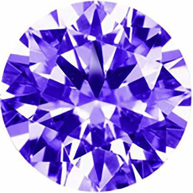 Preciosa Cubic Zirconia Alpha Round Brilliant Cut Purple - Bluestreak Crystals