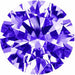 Preciosa Cubic Zirconia Alpha Round Brilliant Cut Purple - Bluestreak Crystals