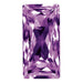 Preciosa Cubic Zirconia Baguette Princess Cut Amethyst - Bluestreak Crystals