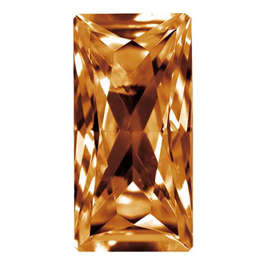 Preciosa Cubic Zirconia Baguette Princess Cut Brown - Bluestreak Crystals