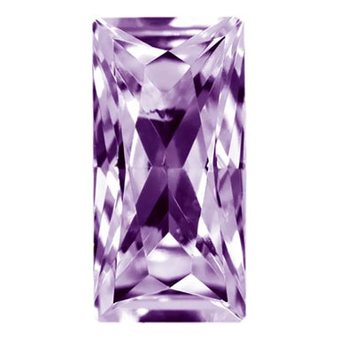 Preciosa Cubic Zirconia Baguette Princess Cut Purple - Bluestreak Crystals