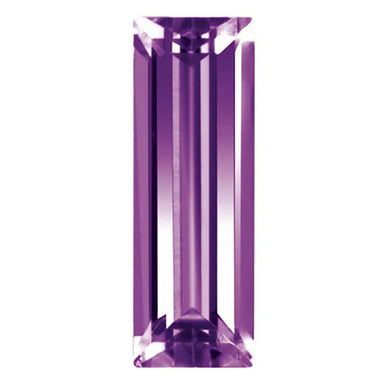 Preciosa Cubic Zirconia Baguette Step Cut Amethyst - Bluestreak Crystals