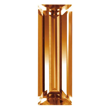 Preciosa Cubic Zirconia Baguette Step Cut Brown - Bluestreak Crystals