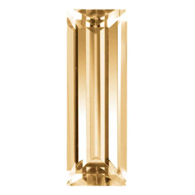 Preciosa Cubic Zirconia Baguette Step Cut Champagne - Bluestreak Crystals