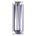 Preciosa Cubic Zirconia Baguette Step Cut Lavender - Bluestreak Crystals