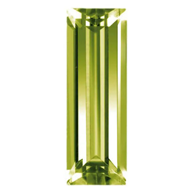 Preciosa Cubic Zirconia Baguette Step Cut Olive - Bluestreak Crystals