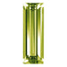 Preciosa Cubic Zirconia Baguette Step Cut Olive - Bluestreak Crystals
