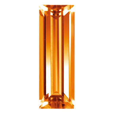 Preciosa Cubic Zirconia Baguette Step Cut Orange - Bluestreak Crystals