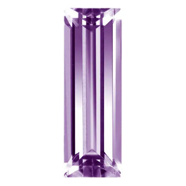 Preciosa Cubic Zirconia Baguette Step Cut Purple - Bluestreak Crystals