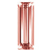 Preciosa Cubic Zirconia Baguette Step Cut Rhodolite - Bluestreak Crystals